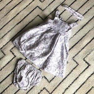 Maggie & Zoe smocked 3 pc dress set